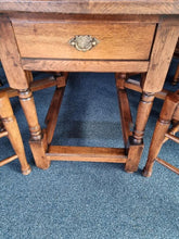 Load image into Gallery viewer, Oak Dining Table And Eight Lancashire Dining Chairs