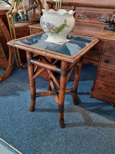 Load image into Gallery viewer, Bamboo Tiled Top Table Early 20th Century Occasional Table