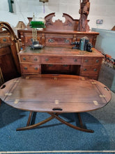 Load image into Gallery viewer, Edwardian Mahogany Butlers Tray/Table On Folding Stand