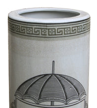 Load image into Gallery viewer, Ceramic Umbrella Stand, Monochrome Umbrella Print
