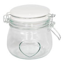 Load image into Gallery viewer, Glass Storage Jar With Heart - Small

