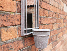 Load image into Gallery viewer, Metal Wall Mirror with Planter
