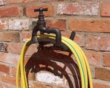 Load image into Gallery viewer, Rustic Cast Iron Wall Mounted Hosepipe Holder
