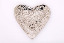 Load image into Gallery viewer, Silver Heart Shaped Dish 22cm

