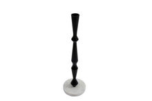 Load image into Gallery viewer, Black and Marble Effect Candlestick
