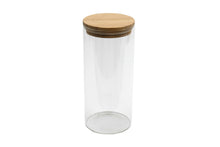 Load image into Gallery viewer, Glass Jar With Bamboo Lid 21cm

