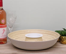Load image into Gallery viewer, Natural Interiors Bamboo Chip &amp; Dip Dish
