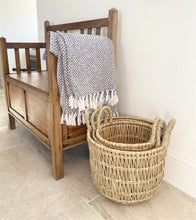 Load image into Gallery viewer, Set of Three Dried Seagrass Baskets
