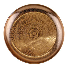 Load image into Gallery viewer, Decorative Copper Metal Tray With Etched Design
