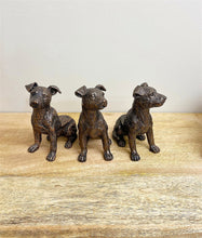 Load image into Gallery viewer, Set of Three Bronze Dog Pot Risers
