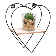 Load image into Gallery viewer, Wire Heart Wall Shelf 23cm
