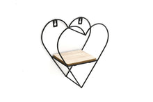 Load image into Gallery viewer, Wire Heart Wall Shelf 23cm
