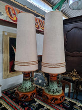 Load image into Gallery viewer, A Pair Of Mid Century West German Fat Lava Lamps