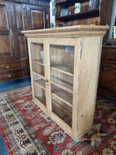 Load image into Gallery viewer, Vintage Old Pine Glazed Wall Cupboard