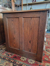 Load image into Gallery viewer, Oak Twin Pedestal Desk With Brown Leather Insert Early 20th Century