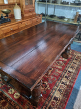 Load image into Gallery viewer, Oak Refectory Table Country Kitchen Farmhouse Table Dining Table