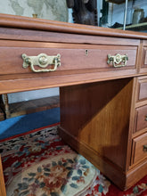 Load image into Gallery viewer, Victorian Mahogany Twin Pedestal Desk