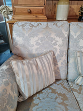 Load image into Gallery viewer, Sofa And Two Chairs In A Beautiful Fabric Of Pale Blue And Gold