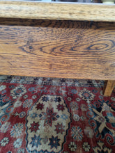 Load image into Gallery viewer, Vintage Oak Farmhouse Kitchen Dining Table
