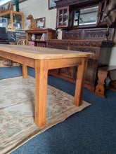 Load image into Gallery viewer, Vintage Substantial Pine Farmhouse Scrub Top Dining/Kitchen Table