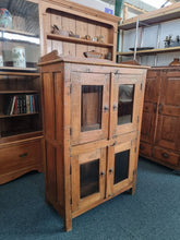 Load image into Gallery viewer, Reclaimed Hardwood Cupboard With Glazed Doors