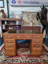 Load image into Gallery viewer, Victorian Mahogany Twin Pedestal Desk