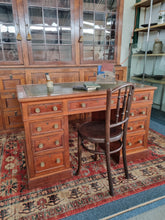 Load image into Gallery viewer, Victorian Mahogany Twin Pedestal Desk Hobbs & Co London