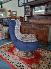 Load image into Gallery viewer, Mid Century Swivel Ascent Armchair, On Chromium Plated Tubular Base