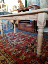 Load image into Gallery viewer, Farmhouse Kitchen Scrub Top Pine Dining Table