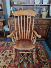 Load image into Gallery viewer, 19th Century Elm Grandfather Chair