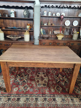 Load image into Gallery viewer, Vintage Oak Farmhouse Kitchen Dining Table