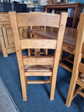 Load image into Gallery viewer, French Oak Farmhouse Extending Dining Table And Chairs With Matching Cupboard - Charlotte Rose Interiors