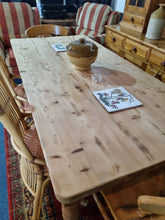 Load image into Gallery viewer, Vintage Farmhouse Scrub Top Pine Dining Table