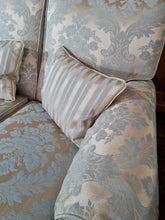 Load image into Gallery viewer, Sofa And Two Chairs In A Beautiful Fabric Of Pale Blue And Gold
