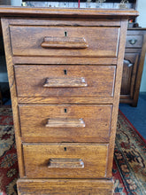 Load image into Gallery viewer, Substantial Early 20th Century Oak Twin Pedestal Desk