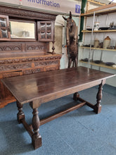 Load image into Gallery viewer, Oak Refectory Table In The 18th Century Style - Charlotte Rose Interiors