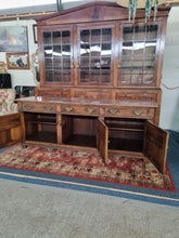 Load image into Gallery viewer, Carved Oak Dresser Base In The Style Of Titchmarsh And Goodwin