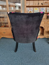 Load image into Gallery viewer, Upholstered Armchair With Decorative Hand Embroidery Crewel Work