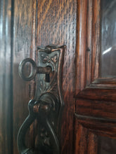 Load image into Gallery viewer, Antique Edwardian Carved Oak Court Cupboard