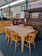 Load image into Gallery viewer, Farmhouse Scrub Top Kitchen Table - Charlotte Rose Interiors