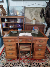Load image into Gallery viewer, Victorian Mahogany Twin Pedestal Desk