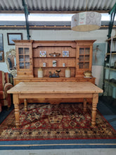 Load image into Gallery viewer, Vintage Farmhouse Scrub Top Pine Dining Table