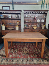 Load image into Gallery viewer, Vintage Oak Farmhouse Kitchen Dining Table