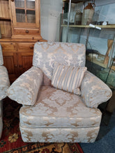 Load image into Gallery viewer, Sofa And Two Chairs In A Beautiful Fabric Of Pale Blue And Gold