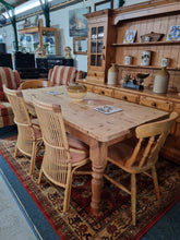 Load image into Gallery viewer, Vintage Farmhouse Scrub Top Pine Dining Table