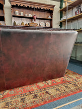 Load image into Gallery viewer, Vintage Highback Three Seater Chesterfield Sofa In Leather
