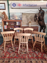 Load image into Gallery viewer, Farmhouse Country Pine Kitchen Dining Chairs