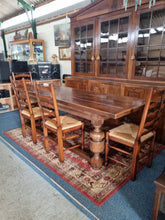 Load image into Gallery viewer, Oak Refectory Dining Table Farmhouse Kitchen Country House Table