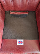 Load image into Gallery viewer, Vintage Leather Button Back Arm Chair