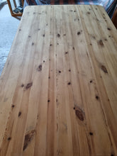 Load image into Gallery viewer, Farmhouse Vintage Scrub Top Pine Dining Table